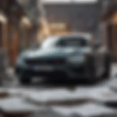 Financial Implications of Dropping Full Coverage Car surrounded by financial documents