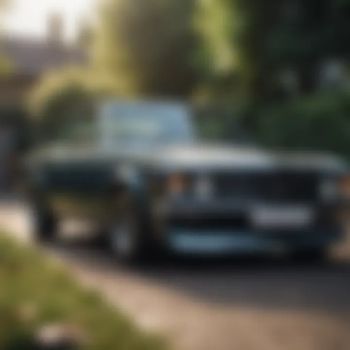 A well-maintained vehicle in a driveway, emphasizing the importance of regular upkeep.