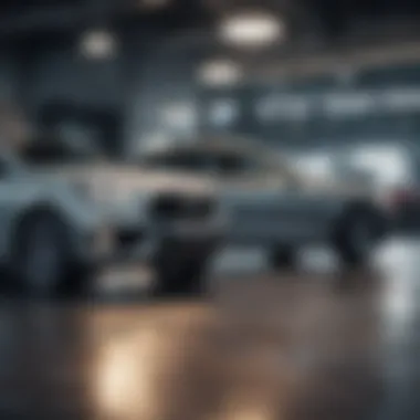 Effective Negotiation Techniques A confident individual negotiating with a car dealer, reflecting assertive bargaining skills.