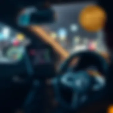 OBD-II scanner connected to car