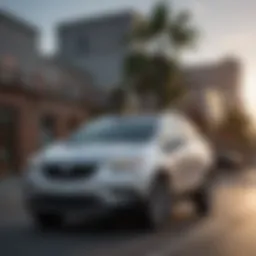 Buick Encore at sunset