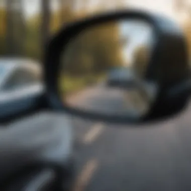 Visibility Enhancement: The Critical Role of Mirrors in Safe Driving Diagram illustrating how mirrors enhance visibility while driving