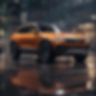 Innovative Design of Electric SUVs Electric SUV showcasing innovative design
