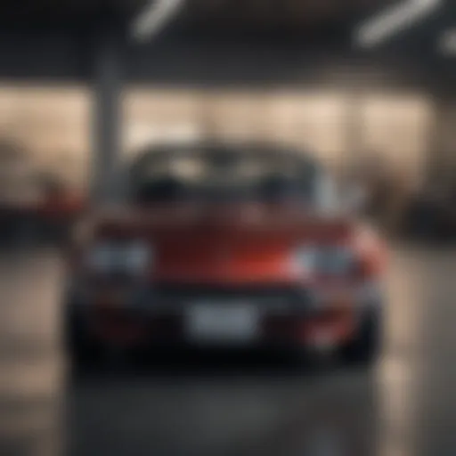 The classic front view of the first-generation Mazda Miata showcasing its iconic design.