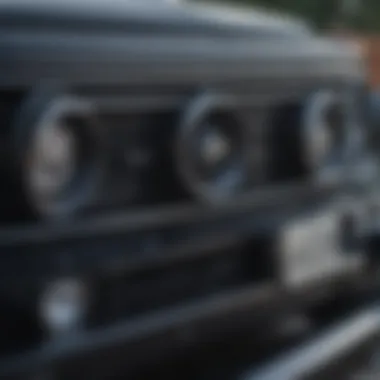 The Iconic Front Grille of the G Wagon Turbo G Wagon Turbo showcasing its aggressive front grille design