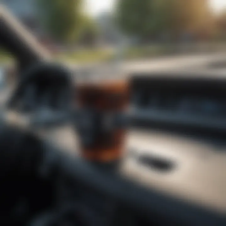 A comparison of fixed and adaptable drink holders in cars