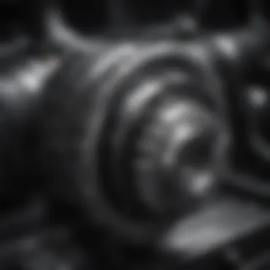 Close-Up of Manual Transmission Gear A close-up of the manual transmission gear, illustrating the tactile experience of driving.