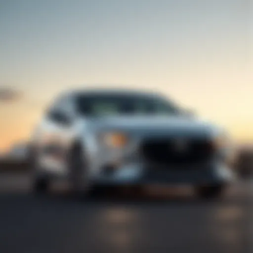 Exterior view of the Mazda3 showcasing its sleek design