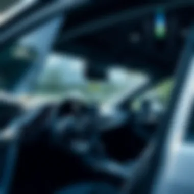 Interior of the Mazda3 highlighting modern technology features