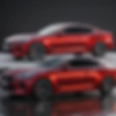 Market Positioning of the New Kia Coupe Comparison chart illustrating market positioning against rival coupes.