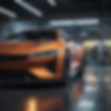 Future Developments in Automotive Technology A futuristic illustration depicting advancements in automotive technology and their implications.