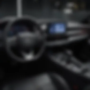 Interior of the Toyota GR Hatch emphasizing technological features