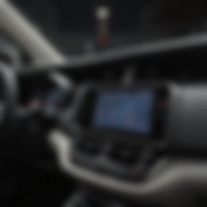 Interior dashboard of Toyota Passport with advanced technology features