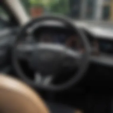 Advanced technology dashboard in Toyota Prius