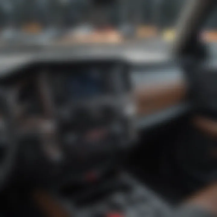 Dashboard of a tundra car showcasing advanced navigation systems