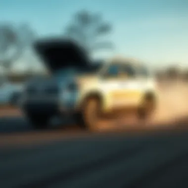 Illustration of Tundra hybrid engine performance in real-world applications