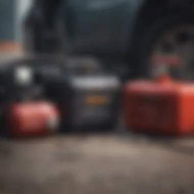Comparison chart of various types of emergency car air compressors highlighting their specifications.