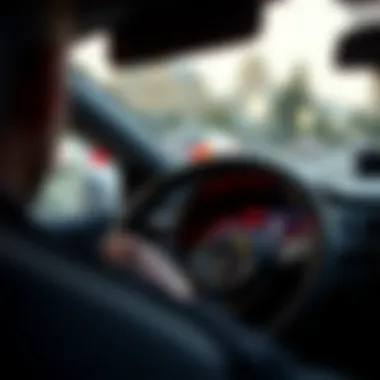 Innovative Technology in GTI Vehicles Close-up of a GTI dashboard showcasing advanced technology