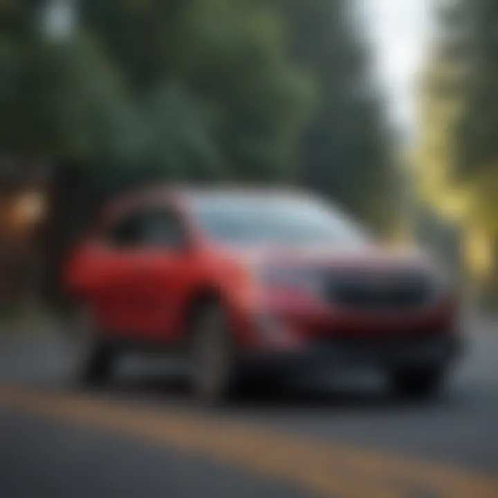 Chevy Equinox on a road highlighting driving dynamics