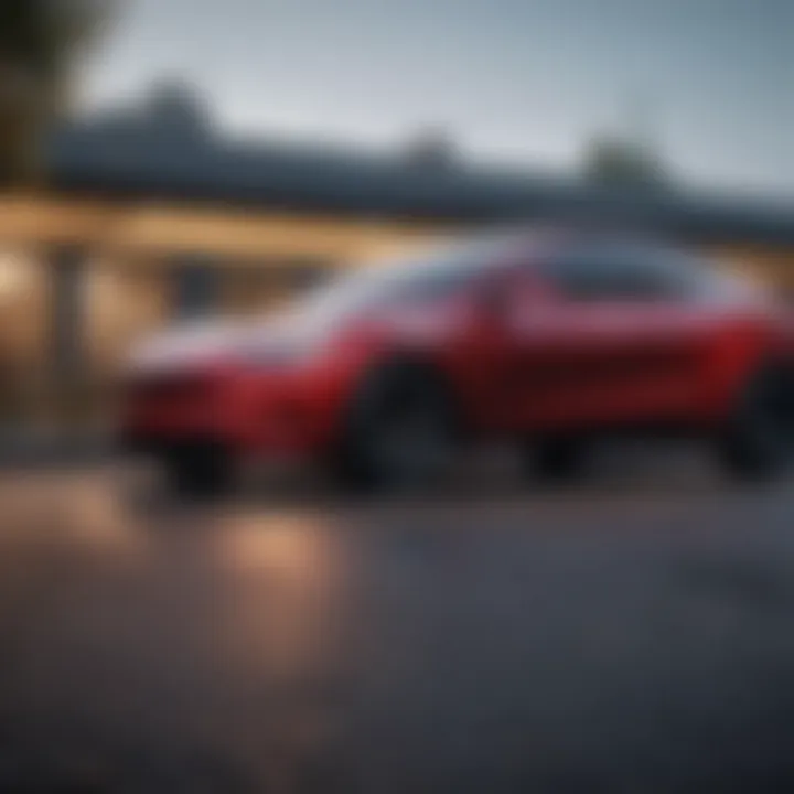 Comparison chart of Tesla Model Y and similar electric vehicles