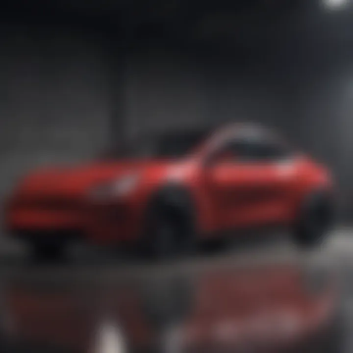 Different configurations of the Tesla Model Y displayed side by side