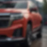 Close-up view of Chevrolet Tahoe exterior highlighting its robust design