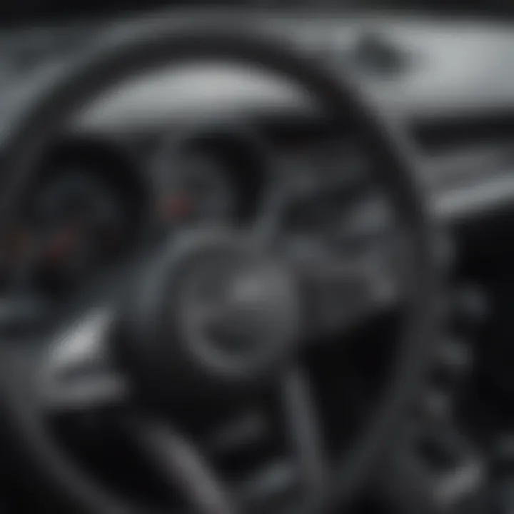 Detailed view of Mazda Miata dashboard showcasing features
