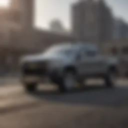 The sleek design of a four-cylinder Silverado enhancing fuel efficiency