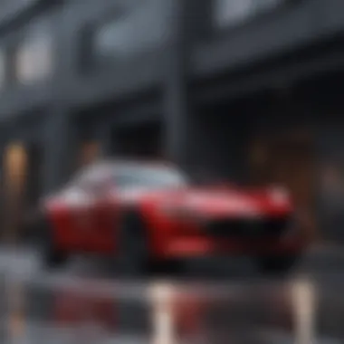Sleek exterior design of the Mazada RF showcasing its modern aesthetics.