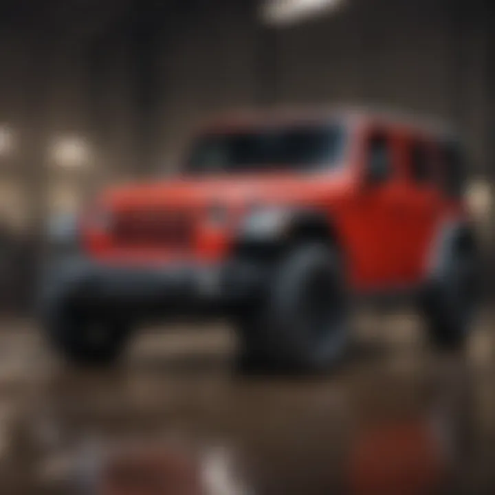 Safety features displayed in the Jeep Wrangler emphasizing its protective technology.