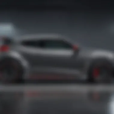 Side profile of the Veloster Turbo R-Spec emphasizing its sporty silhouette