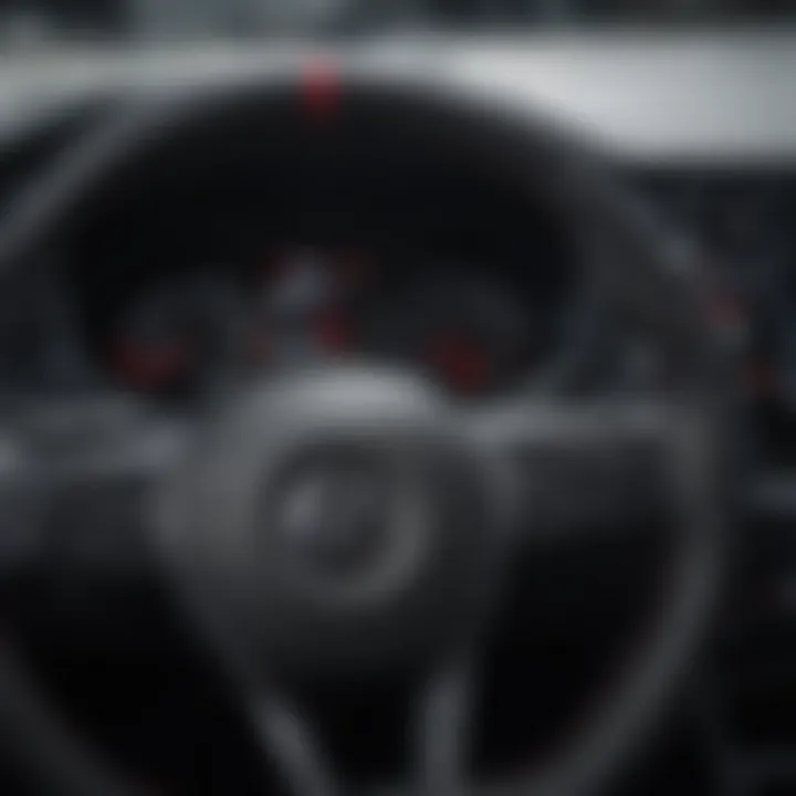 Close-up of the Volkswagen Golf GTI AWD dashboard illustrating advanced technology features